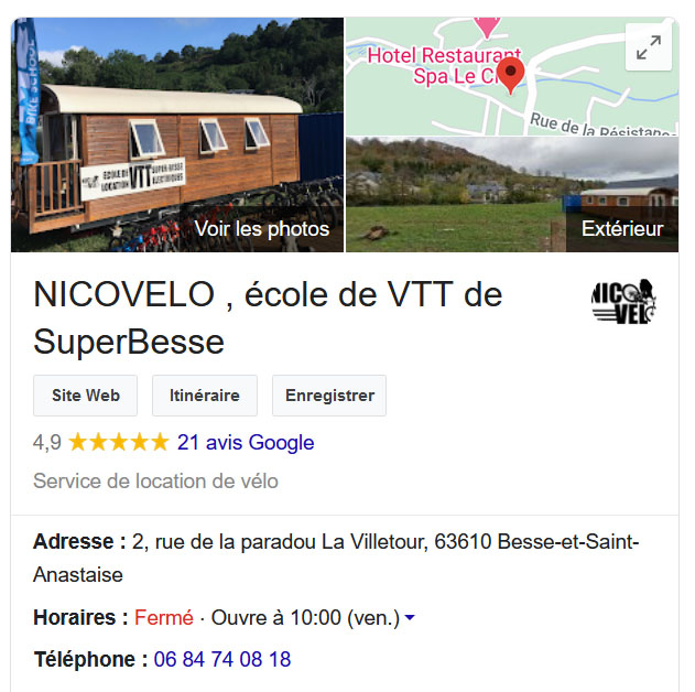 Nico Velo avis google 