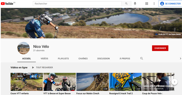 Nico Velo sur Youtube