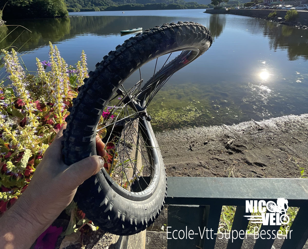 Roue tordue en VTT