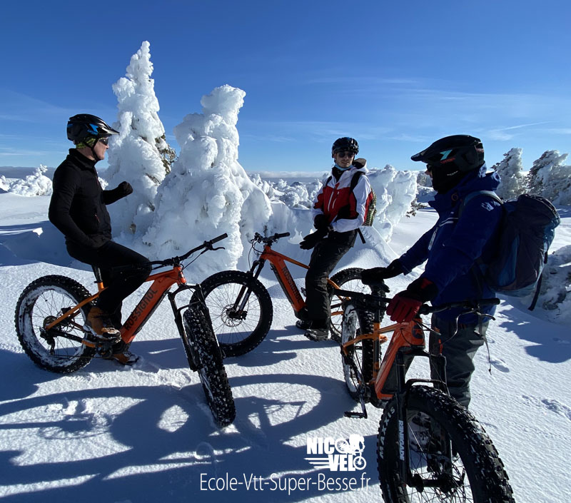 Fat Bike VTT sur Neige à Super Besse